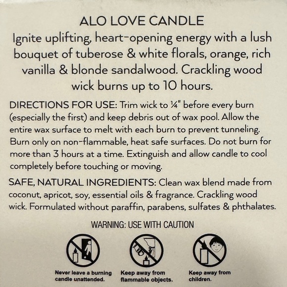 ALO Yoga Love Candle 2oz - Picture 6 of 6